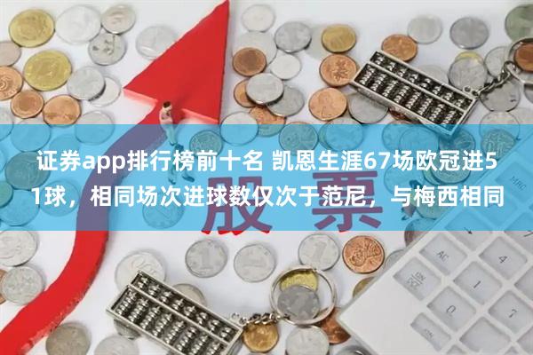 证券app排行榜前十名 凯恩生涯67场欧冠进51球，相同场次进球数仅次于范尼，与梅西相同